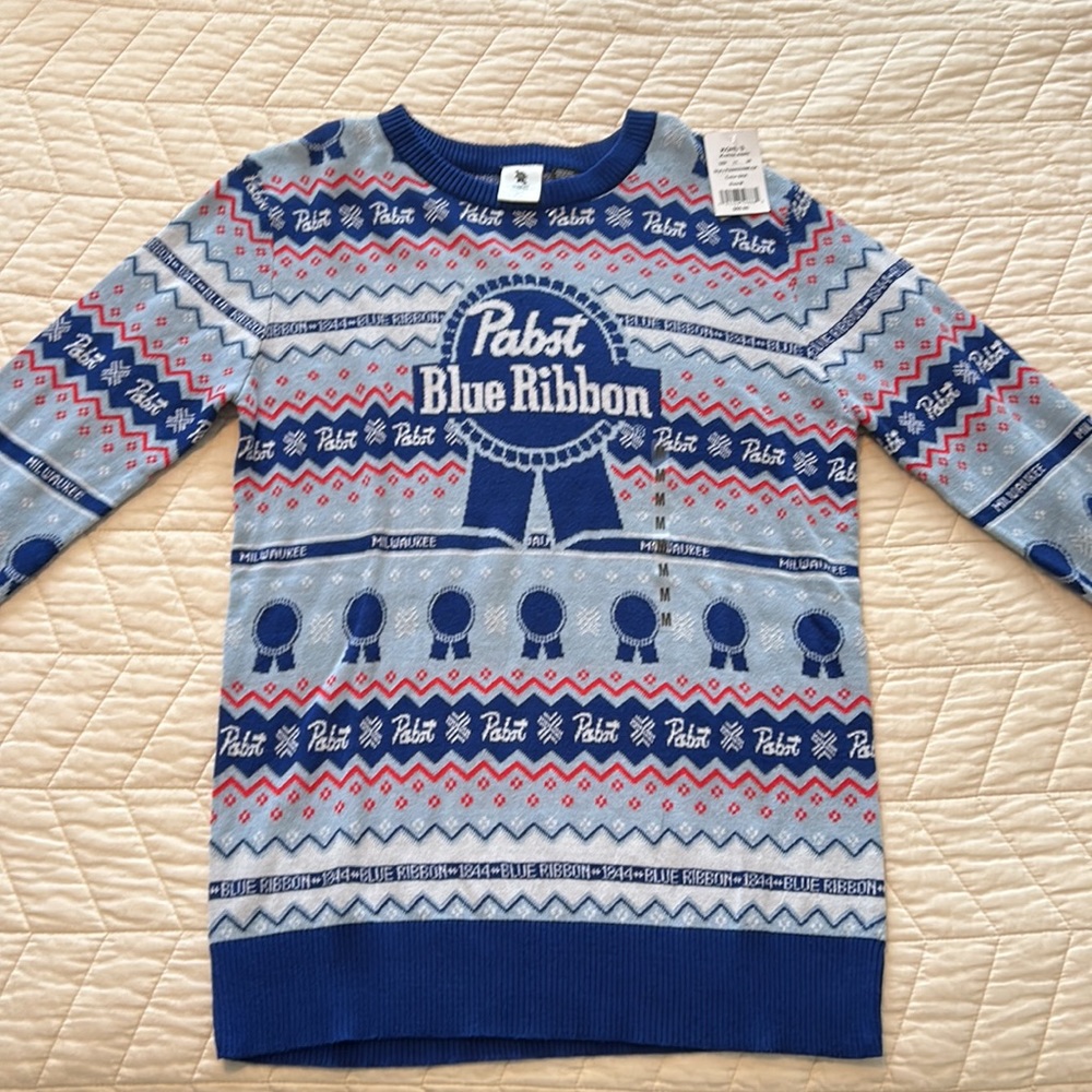 Pabst Blue Ribbon Holiday Sweater - Picture 2 of 5